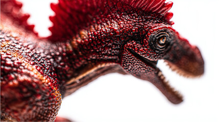 Obraz premium Fierce dinosaur figurine with sharp teeth and detailed textures, a study of prehistoric creatures