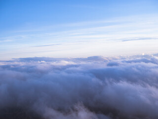sky from above background 
