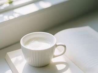 Cup of Milk and Book