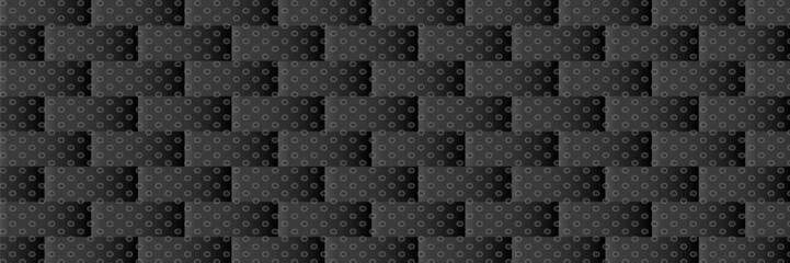 Futuristic perspective grid box. Abstract wireframe with white grid line on black background. Virtual reality landscape in 80s 90s digital style. Vector