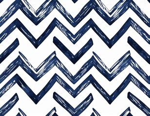 Indigo And White Chevron Pattern Background