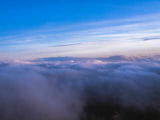 sky from above background 