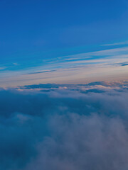 sky from above background 