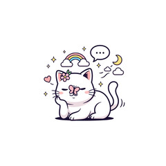 Cute Cat Icon Very Cool Design