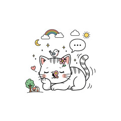 Cute Cat Icon Very Cool Design