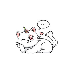 Cute Cat Icon Very Cool Design