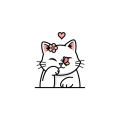 Cute Cat Icon Very Cool Design