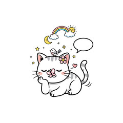 Cute Cat Icon Very Cool Design