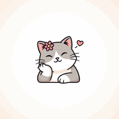 Cute Cat Icon Very Cool Design