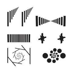 Different types of shapes or vector illustrations 