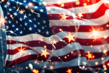American flag celebration patriotism background