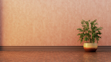 Large luxury modern bright interiors Living room mockup illustration 3D rendering image