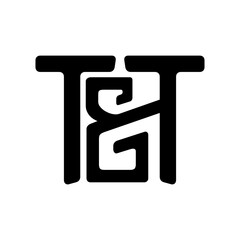 T&T Initial logo design template, TT initial logo ampersand monogram sign