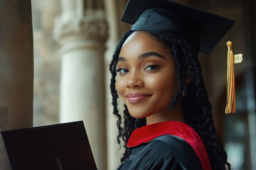 Young Woman Graduating