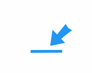 blue arrow icon vector