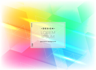 Flat vector. Minimal geometric background. Dynamic shapes composition. Eps10 vector.