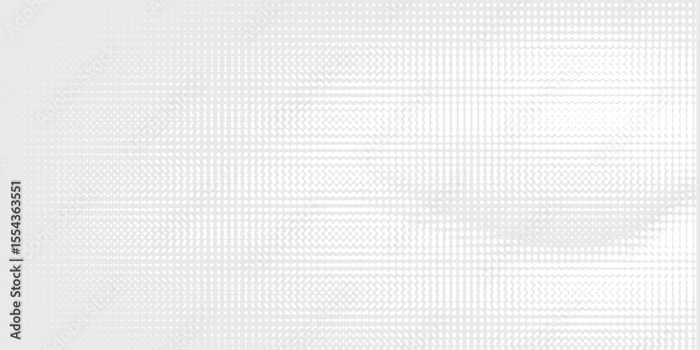 Wall mural abstract dots white gray wave light technology texture background. abstract big data digital simple