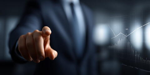 Market investment insights financial graph growth analysis in business environment professional viewpoint