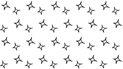 黒いきらきらマークのパターン背景イラスト	