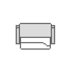 Toilet paper design of the pixel art.