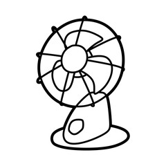 simple left facing table fan image