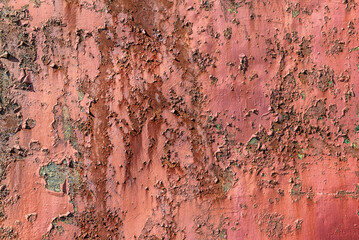 STEEL - Peeling paint and rust on iron
