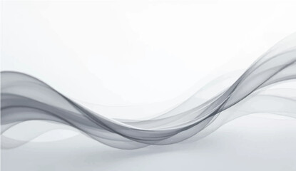 Abstract blue smoke waves swirl across a white background, creating a futuristic and dynamic digital illustration with smooth curves