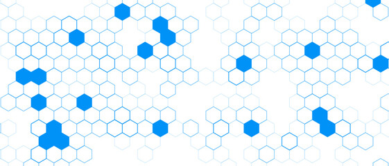 Hexagonal Molecule Pattern — Scientific and Business Innovation Concept