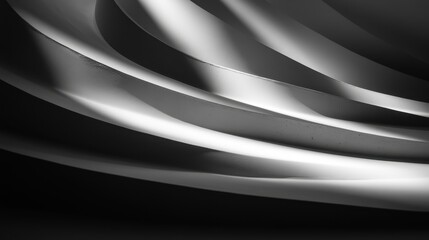 Abstract architectural design with flowing lines.
