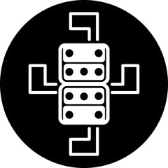Modular Server Rack & Data Center Node Icon