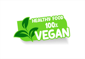Vegan icon and emblem sign bio ecology organic logo tag collection