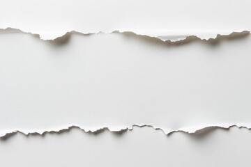 Fototapeta premium White paper tear background texture ripped.