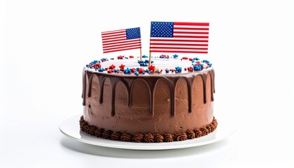american flag on a white background