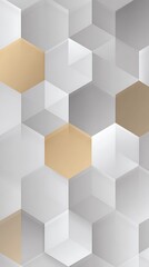 Abstract geometric pattern gray and gold