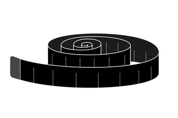 rolled measuring tape