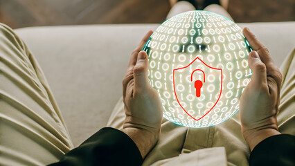 Global network security protecting digital information with digital locks