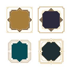 Retro Art Deco Vintage Border Collection