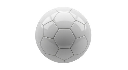 White soccer ball isolated PNG with Transparent Background