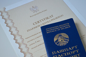 Polish citizenship journey - language certificate and passport for naturalization process