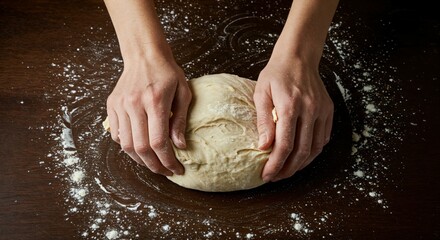 Kneading Dough for Fresh Bread at Home - Step by Step Baking Process - Cooking Tips for Homemade Bread
