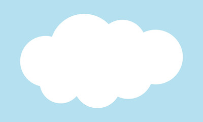 雲のシンプルフレーム