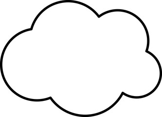 雲のシンプルフレーム