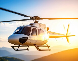 Fototapeta premium helicopter in the sky