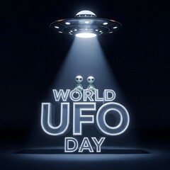 Whimsical World UFO Day Celebration A Lighthearted Alien Encounter with Sci Fi Flair and Galactic Festivities