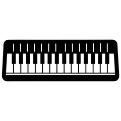 Fototapeta premium piano keys vector illustration