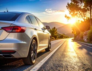 Fototapeta premium car on the road