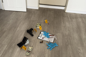 Crime scene investigation - collecting evidence from the crime scene