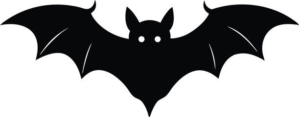 Bat silhouette of Halloween. Halloween bat line art silhouette vector illustration