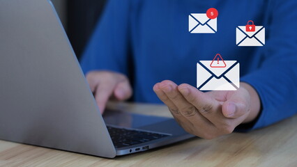 popup warning notification appears on a digital screen, alerting the user to potential cybersecurity threats, phishing, or malware attacks.