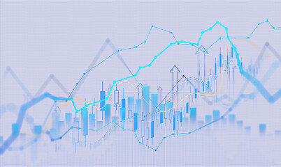 Transparent or png stock market investment trading graph growth. Successful business, growth strategy and achieving goals with the rising arrow.Trade business analytics graph and financial chart.	
